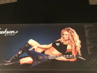 Jenna Jameson Jackson Randy Rhoads Rr1 Guitar Poster 14 " 30 " Rare