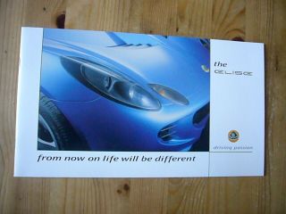 Lotus Elise Mkii Brochure,  2000,  Rare,