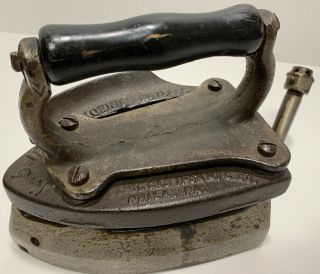 Antique Cast Iron Koenig Gas Irons Mfc Co.  Old Sad Iron Philadelphia,  Pa Usa