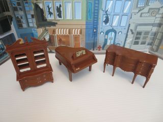 Vintage Reliable Doll Furniture,  Set Dresser And Piano