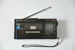 Sony Wa - 8000 Rare Walkman Fm Mw Sw 9 Band Radio Japan For Restoration