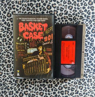 Basket Case Vhs (1982) Rare Big Box Palace Video Clam