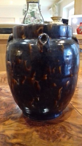 Chinese Jizhou Kiln Orange Splash - Song Dynasty Type Vase