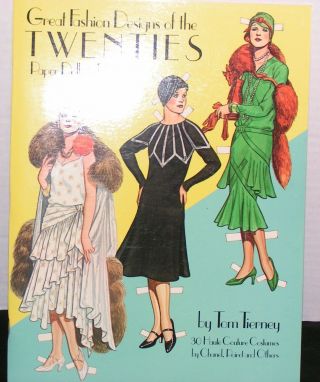 Tom Tierney Great Fashion Designs Of The Twenties Paper Dolls In Full Color Book