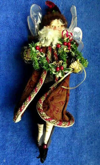Very Rare Lynn West Designs 1995 Santa Fairy Doll 32/100 Limited Ed.  Hand Made Us