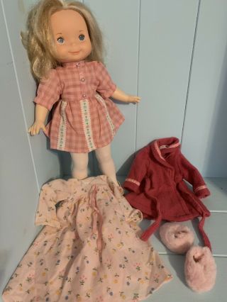Vintage 1981 215 Fisher Price My Friend Mandy Doll With Two Outfits.