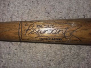 Vintage Antique Early 1900s Pennant No.  505 Wood Baseball Bat 2
