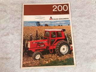 Rare Allis Chalmers 200 Tractor Dealer Sales Brochure