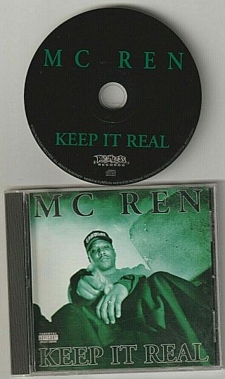 Keep It Real By Mc Ren (cd Single 1996) Ruthless Records Rare