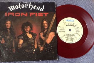 Motorhead - Iron Fist Rare Uk 1982 / Hard Rock Heavy Metal Red Vinyl/ - Vinyl