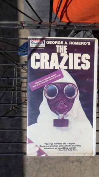 2 Rare VHS early George A.  Romero 1970 ' s Films:The Crazies & Season of the Witch 2