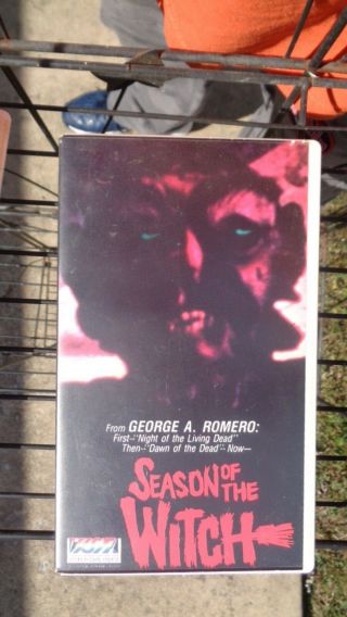 2 Rare VHS early George A.  Romero 1970 ' s Films:The Crazies & Season of the Witch 3