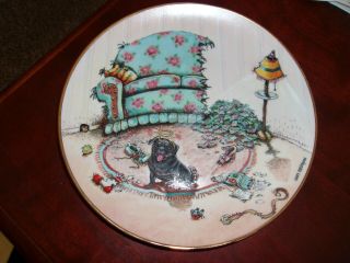 Danbury The Cat Did It Pug Plate By Gary Patterson Collector Plate Rare