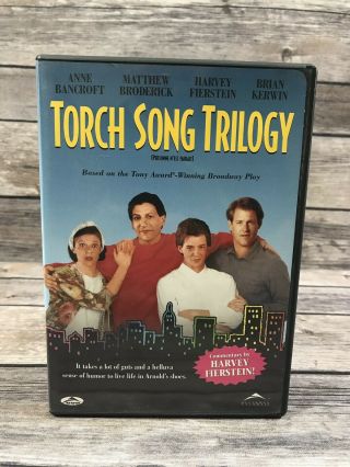 Torch Song Trilogy Dvd Matthew Broderick Harvey Fierstein Rare Oop Film