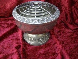 Large Vintage Silver Plated Rose Bowl Viners Table Centerpiece Flower Display