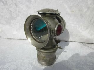 Rare Antique / Vintage Solar Cm Hall Brass Bicycle Motorcycle Lamp Light