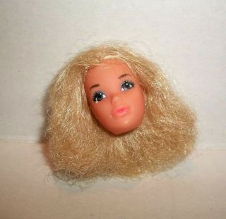 Vintage 1970s Mod Tnt Steffie Quick Curl Barbie Head Only For Reroot Repair Tlc