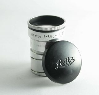 Rare Early Compact Leitz Wetzlar Hektor F/2,  5 85mm Projection Lens Leica Bokeh