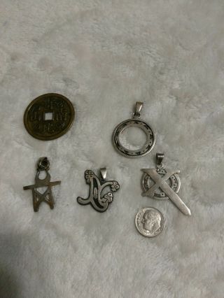 Xena Warrior Princess Sterling Silver Pendants Necklace Rare