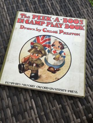 The Peek - A - Boos In Camp Play Book Drawn By Chloe Preston Rare Circa 1915 1st Ed?