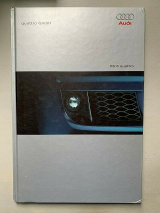 Audi Rs6 Saloon & Avant Hardback Brochure Rare Uk Edition From 2002
