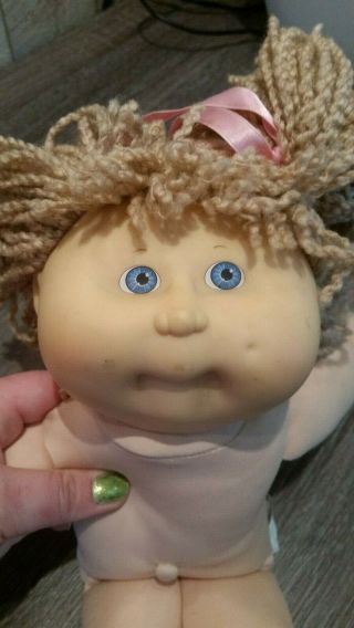 Cabbage Patch Kids First Edition Doll 13 " Yarn Hair 1991 Hasbro Vintage Toys Cpk
