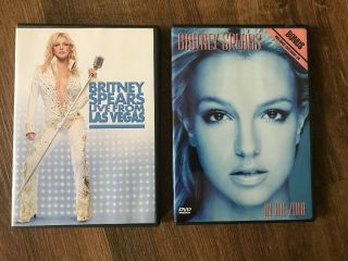 Britney Spears Live From Las Vegas & In The Zone Exclusive Dvd Oop Rare Set