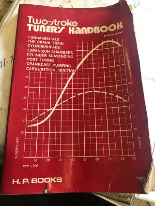 Two Stroke Tuners Handbook By Gordon Jennings 1973 Rare H.  P.  Books