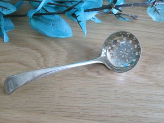 Vintage Silver Plated Sugar Sifter Spoon Tea Strainer Spoon Stamped