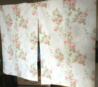 Ralph Lauren Faye Meadow Way Rose Floral Standard Pillowcases (2) Vintage Rare