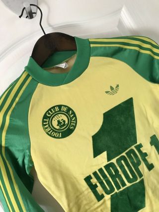 Vtg Adidas Ventex Nantes Football Shirt Soccer Jersey 80s France Rare Maillot
