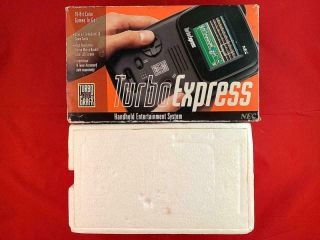 Turbografx Turbo Express Box Only W/ Styrofoam Insert In Rare