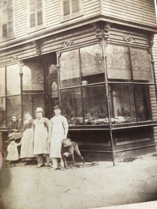 Rare 1880’s York City Cabinet Card Photo Of A Baker Bakery 2
