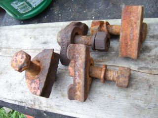 Vintage Allis Chalmers B - C Tractor - Rear Wheel Clamps / Wedges