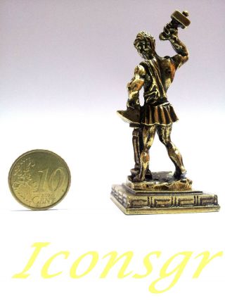 Statue Hephaestus Greek Miniature Olympian God Pantheon Ancient Sculpture Zamac 3