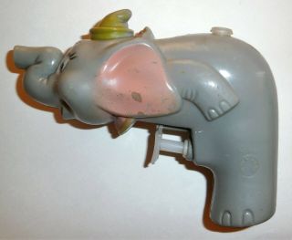 Vintage Rare 1970 ' s Disney Dumbo Elephant Plastic Toy Water Squirt Gun Pistol 2