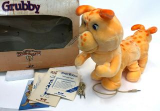Vintage Teddy Ruxpin Grubby Caterpillar Battery Operated Talking Stuffed Plush