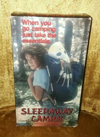 Sleepaway Camp 2 Unhappy Campers Vhs Rare 1988 Horror/comedy