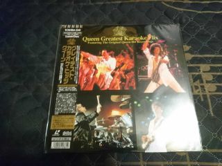 Queen Greatest Karaoke Flix Freddie Mercury Laser Disc Very Rare Japan