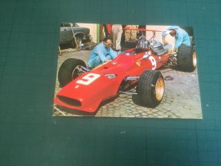Rare Italian 1968 Ferrari F1 Postcard