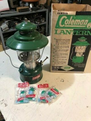 Vintage 1963 Green 228e195 Coleman Camp Lantern 7 1963