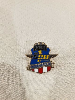 Fbi Indianapolis 500 100th Running Commemorative Badge Lapel Pin Rare