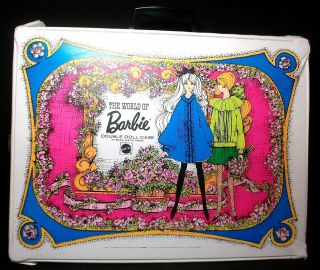 Vintage 1968 The World Of Barbie Double Doll Case,  Mattel 1007
