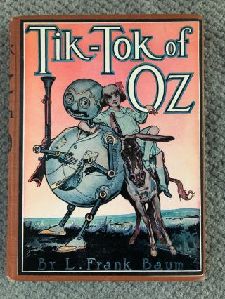 Tik - Tok Of Oz Reilly & Lee Vintage Antique Book L Frank Baum 1914