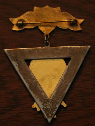 2 ANTIQUE 19th CENTURY Vintage KNIGHTS PYTHIAS BADGE Fraternal Medal 3