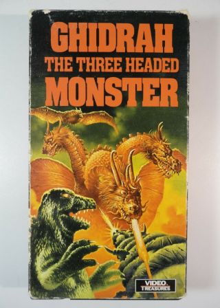 Chidrah The Three Headed Monster Ultra Rare Vhs Tape 1965 Video Treasures