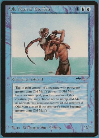 Old Man Of The Sea Arabian Nights Heavily Pld Blue Rare Card (95251) Abugames