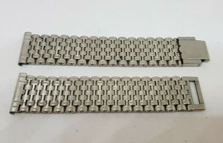 Rare Vintage 20 Mm Nsa Stainless Steel Band Strap Bracelet