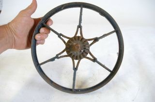 Vintage Planet Jr 4 Or 25 Seeder Cast Front Wheel,  1 3/4 Wide