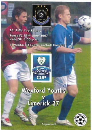 19/6/2007 Rare Fai Cup Wexford Youths V Limerick